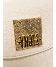 YNOT RACHEL Geantă de umăr cu clapă și curea de umăr cremă - Genți femei - 4