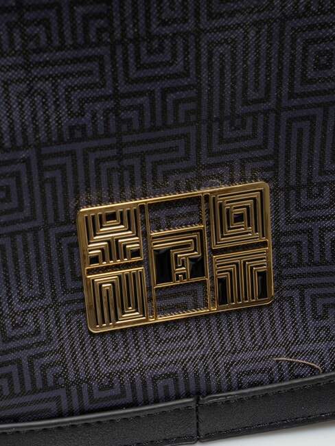 LABIRINT Geantă de umăr cu clapă BLACK - Genți femei