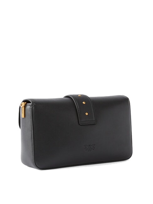 LOVE ONE Geantă de umăr din piele aur negru-vechi - Genți femei