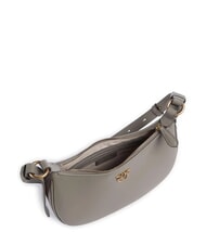 PINKO HALF MOON Geanta de umar din piele nuc-aur antic - Genți femei - 4