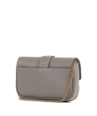 PINKO LOVE ONE POCKET Geanta de umar din piele nuc-aur antic - Genți femei - 2