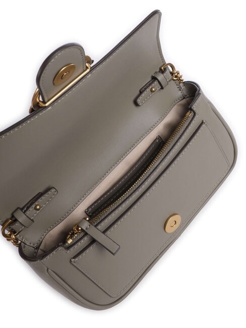 LOVE ONE POCKET Geanta de umar din piele nuc-aur antic - Genți femei