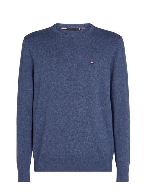 TH Pulover cu guler rotund și micro-logo Erica de la Marea Egee - Pulovere pentru bărbați