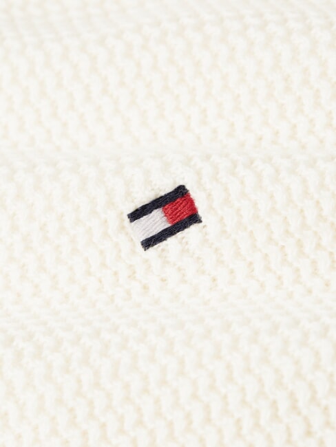 TH Pulover din bumbac cu guler rotund petală de fildeș - Pulovere pentru bărbați