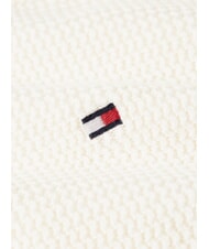 TOMMY HILFIGER TH Pulover din bumbac cu guler rotund petală de fildeș - Pulovere pentru bărbați - 3