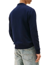 TOMMY HILFIGER TH JEANS Pulover cu guler rotund din bumbac bleumarin noapte &icirc;ntunecată - Pulovere pentru bărbați - 2