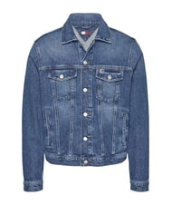 TOMMY HILFIGER TH JEANS Jachetă din denim de bumbac denim &icirc;nchis - Geci de bărbați - 4