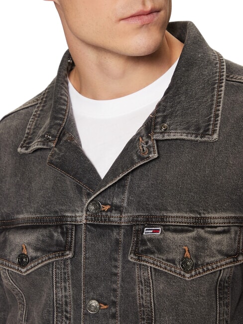 TH JEANS Jachetă din denim pentru bărbați gri denim - Geci de bărbați