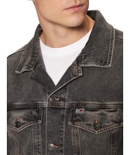 TOMMY HILFIGER TH JEANS Jachetă din denim pentru bărbați gri denim - Geci de bărbați - 3