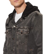 TOMMY HILFIGER TH JEANS Jachetă din denim pentru bărbați gri denim - Geci de bărbați - 4