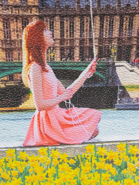 YESBAG Geantă de umăr cu clapă floare galbenă - Genți femei