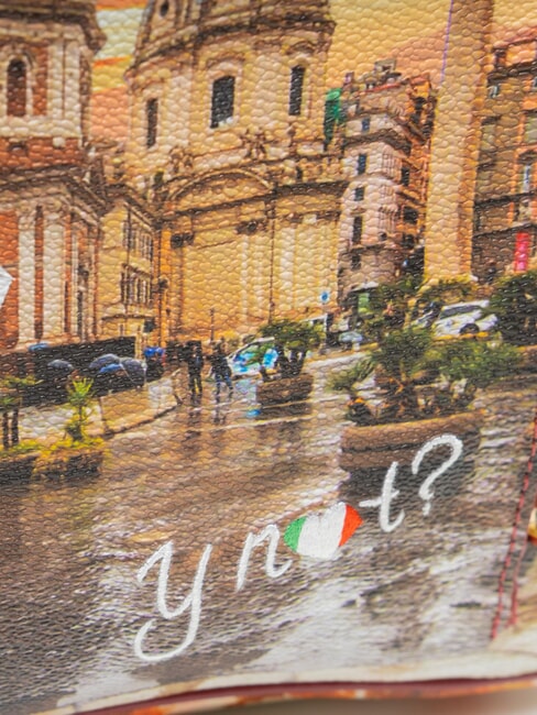 YESBAG Rucsac cu buzunar Roma plouă - Genți femei