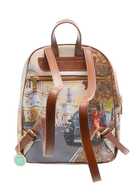 YESBAG Rucsac rotund cu două compartimente turist londonez - Genți femei