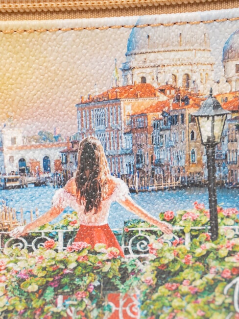 YESBAG Geantă tip clutch medie cu manșetă canal &icirc;nflorit - Genți femei