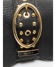 YNOT ROCKER Geantă de umăr cu cataramă și ținte BLACK - Genți femei - 3