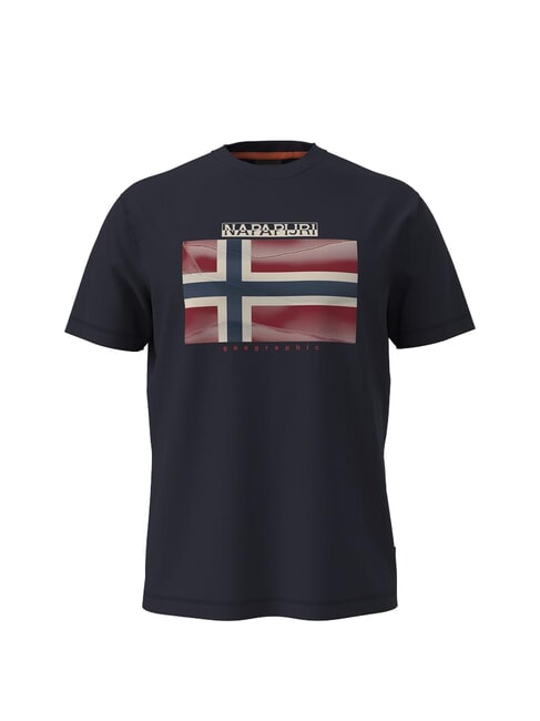 S-LARI Tricou de bumbac blu marine - tricou