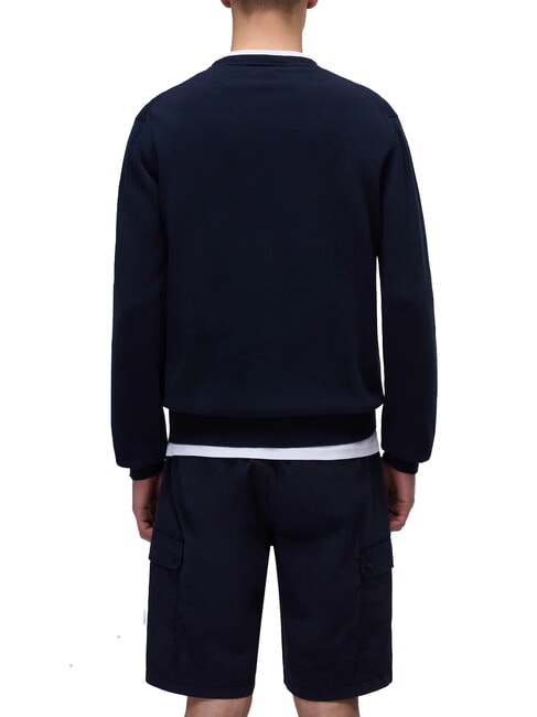 D-AMBRA Pulover de bumbac blu marine - Pulovere pentru bărbați