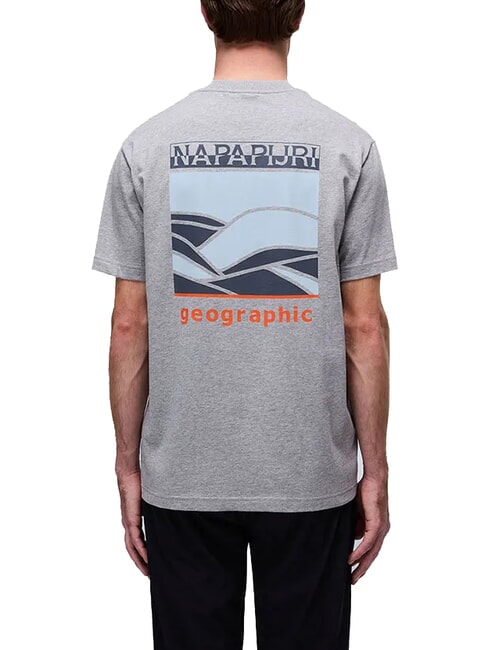 S-SOVANA Tricou din bumbac melange gri mediu - tricou