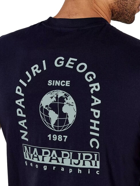 S-DATI Tricou din bumbac blu marine - tricou