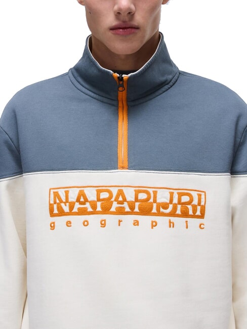 B-SATURNIA Hanorac de bumbac şoaptă albă - hanorace