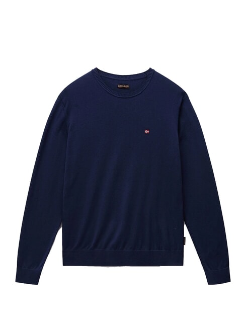 DECATUR Pulover de bumbac blu marine - Pulovere pentru bărbați