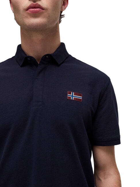 EBEA Tricou polo cu m&acirc;necă scurtă blu marine - maiou Polo