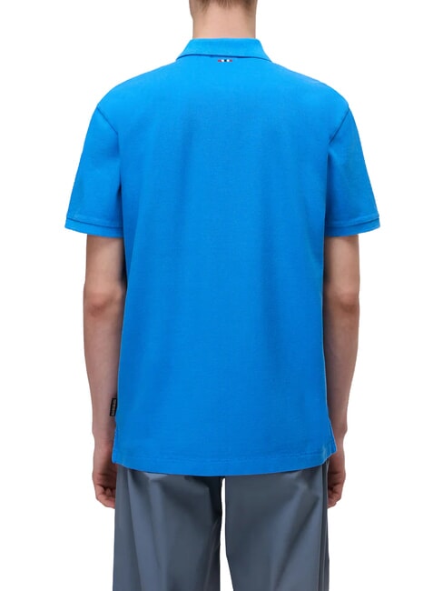 ELBAS JERSEY Tricou polo din bumbac Micrologist Albastru francez - maiou Polo