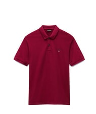NAPAPIJRI ELBAS JERSEY Tricou polo din bumbac Micrologist roșu tibetan - maiou Polo - 3