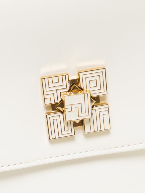 LUCY Geantă tip servietă cu curea de umăr alb - Genți femei