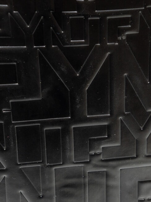 KATE Rucsac cu logo &icirc;n relief BLACK - Genți femei