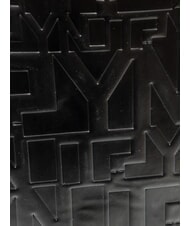 YNOT KATE Rucsac cu logo &icirc;n relief BLACK - Genți femei - 3