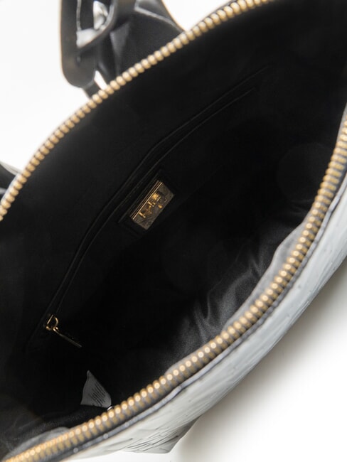 KATE Rucsac cu logo &icirc;n relief BLACK - Genți femei