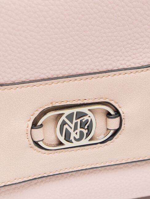 CINDY Geantă de umăr cu clapă nud - Genți femei