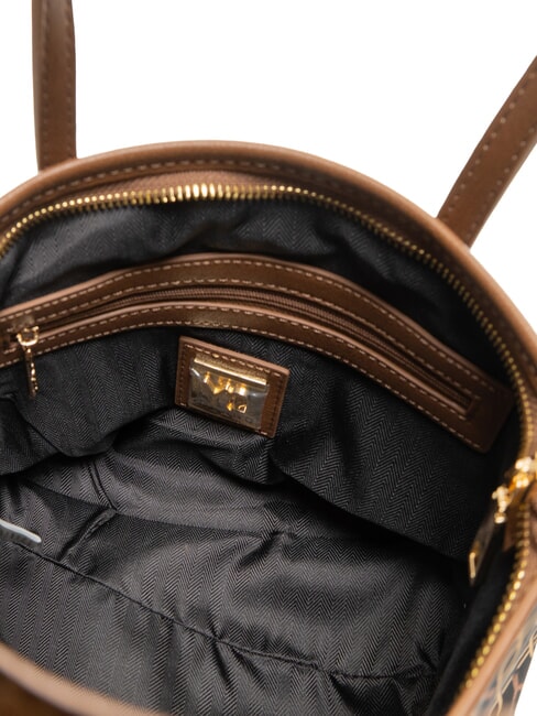 AUDREY Sacoșă mică de cumpărături tutun - Genți femei