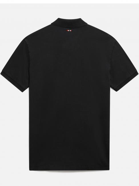 ELBAS JERSEY Tricou polo din bumbac Micrologist negru 041 - maiou Polo