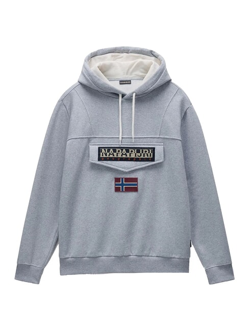 BURGEE Hanorac cu gluga melange gri mediu - hanorace
