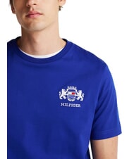 TOMMY HILFIGER TH Tricou cu m&acirc;necă scurtă și stemă albastru pană - tricou - 3