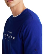 TOMMY HILFIGER TH Tricou din bumbac cu m&acirc;necă scurtă albastru pană - tricou - 3