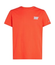 TOMMY HILFIGER TH JEANS Tricou cu m&acirc;necă scurtă vermilion strălucitor - tricou - 4