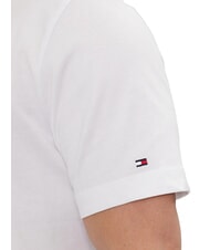 TOMMY HILFIGER TH Tricou cu m&acirc;necă scurtă și broderie alb - tricou - 4