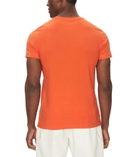 TOMMY HILFIGER TH Tricou cu m&acirc;necă scurtă și imprimeu cu logo portocaliu strălucitor - tricou - 2