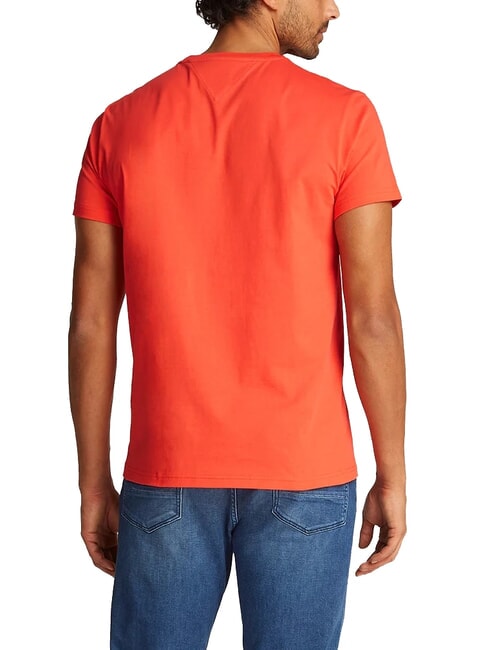 TH JEANS Tricou cu m&acirc;necă scurtă vermilion strălucitor - tricou