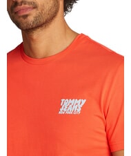 TOMMY HILFIGER TH JEANS Tricou cu m&acirc;necă scurtă vermilion strălucitor - tricou - 3