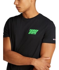 TOMMY HILFIGER TH JEANS Tricou cu m&acirc;necă scurtă negru - tricou - 3