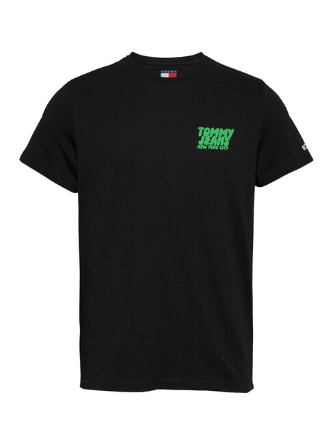 TH JEANS Tricou cu m&acirc;necă scurtă negru - tricou