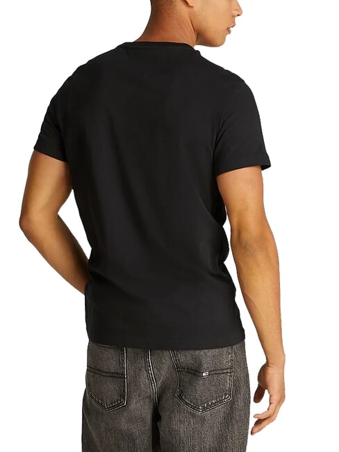TH JEANS Tricou cu m&acirc;necă scurtă negru - tricou