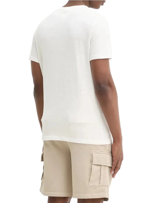 TH JEANS Tricou cu m&acirc;necă scurtă și imprimeu grafic ecru - tricou