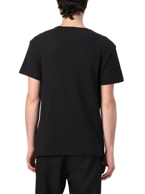 TH JEANS Tricou cu m&acirc;necă scurtă și imprimeu grafic negru - tricou