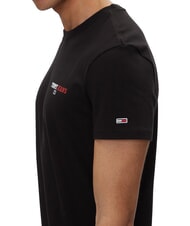 TOMMY HILFIGER TH JEANS Tricou cu m&acirc;necă scurtă și imprimeu negru - tricou - 4