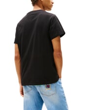 TOMMY HILFIGER TH JEANS Tricou cu m&acirc;necă scurtă și imprimeu cu logo negru - tricou - 2